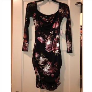 Floral print 3/4 sleeve Windsor Floral Print Dress